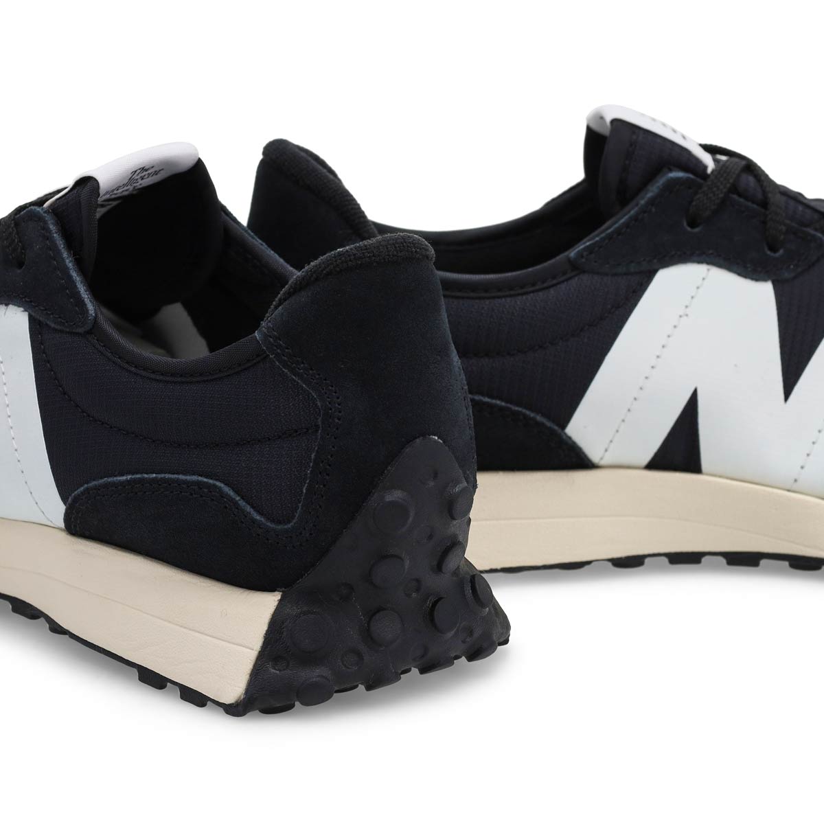 Baskets  lacets 327, blanc/gris/noir, enfants