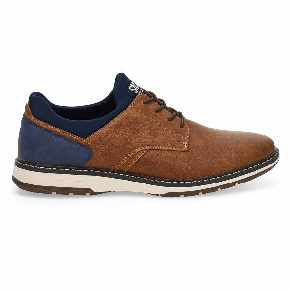 Men's Gunther Lace Up Casual Oxford- Cognac