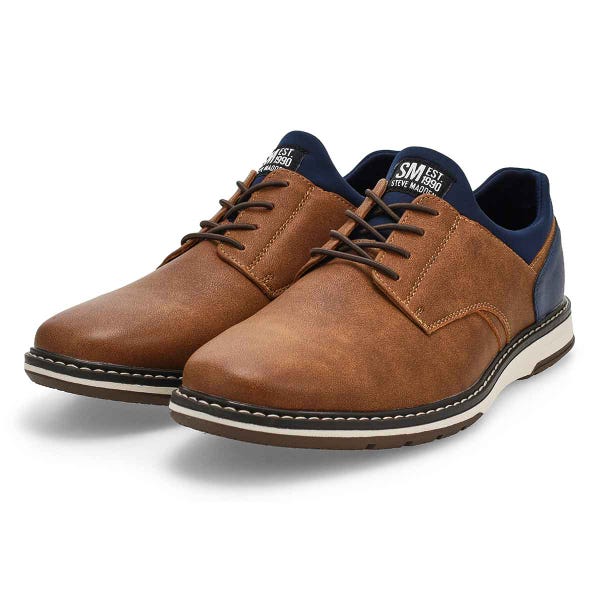 Men's Gunther Lace Up Casual Oxford- Cognac