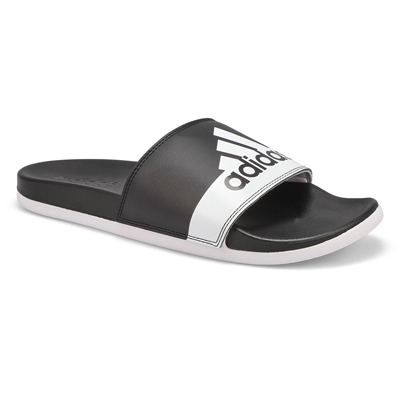 Claquette Adilette Comfort, noir/blanc, femmes
