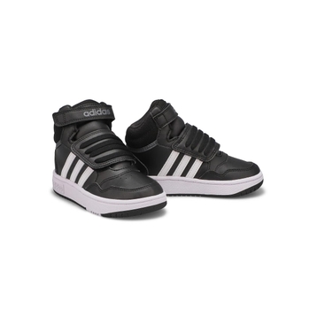 Infants' B Hoops Mid 3.0 K Sneaker - Black/White
