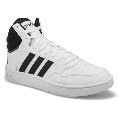 adidas Men's Hoops 3.0 Mid Lace Up Sneaker - | SoftMoc.com