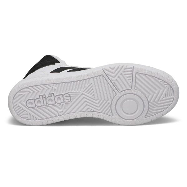 Baskets à lacets HOOPS 3.0 MID, blanc/noir, hommes