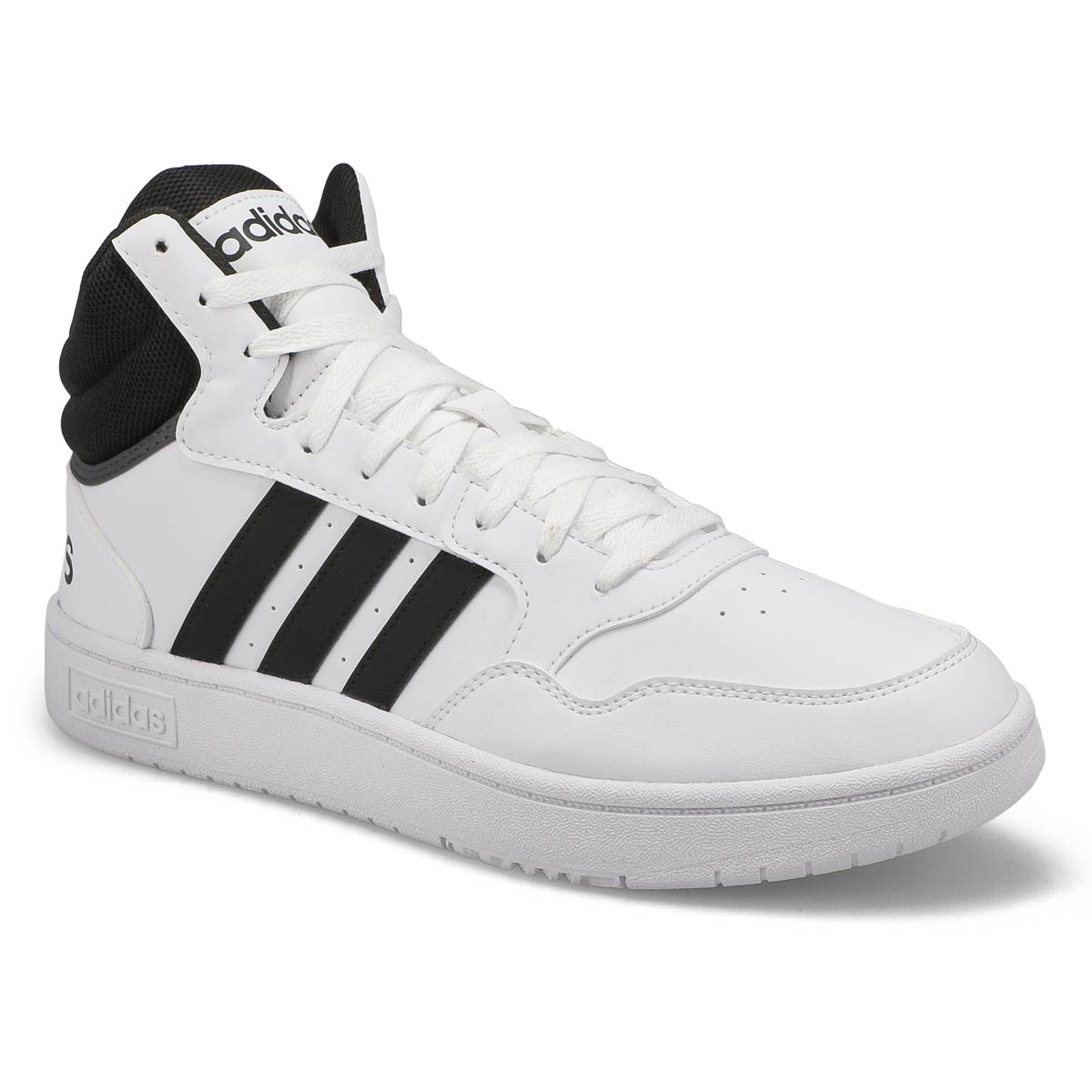 Men's Hoops 3.0 Mid Lace Up Sneaker - White/Black