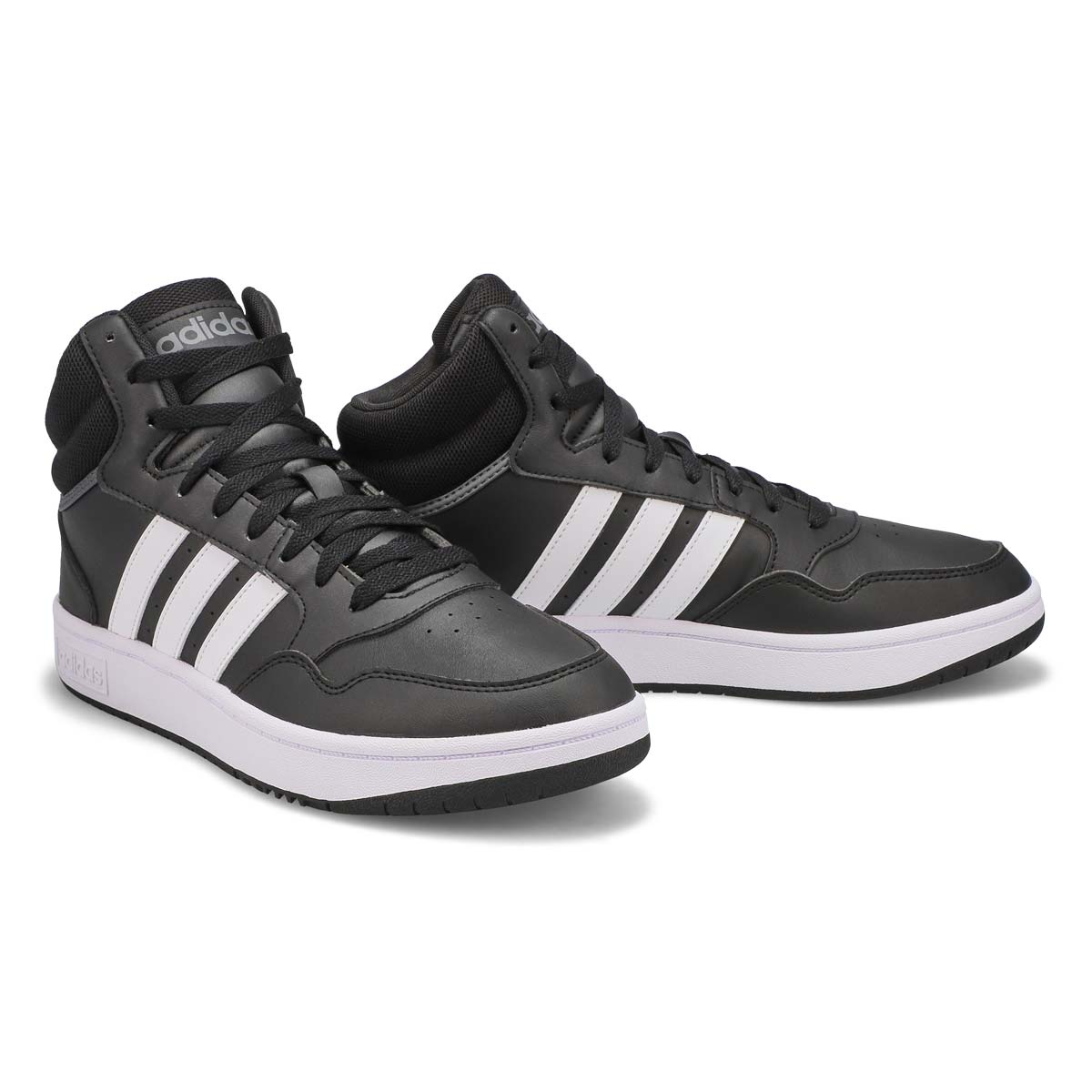 Espadrille HOOPS 3.0 HI TOP, noir/blanc, hommes