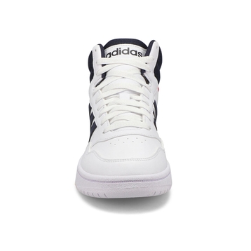 Women's Hoops 3.0 Mid Lace Up Sneaker - White/Ink/