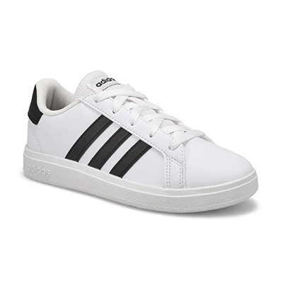 adidas Kids' Grand Court 2.0 K Sneaker - Whit | SoftMoc.com