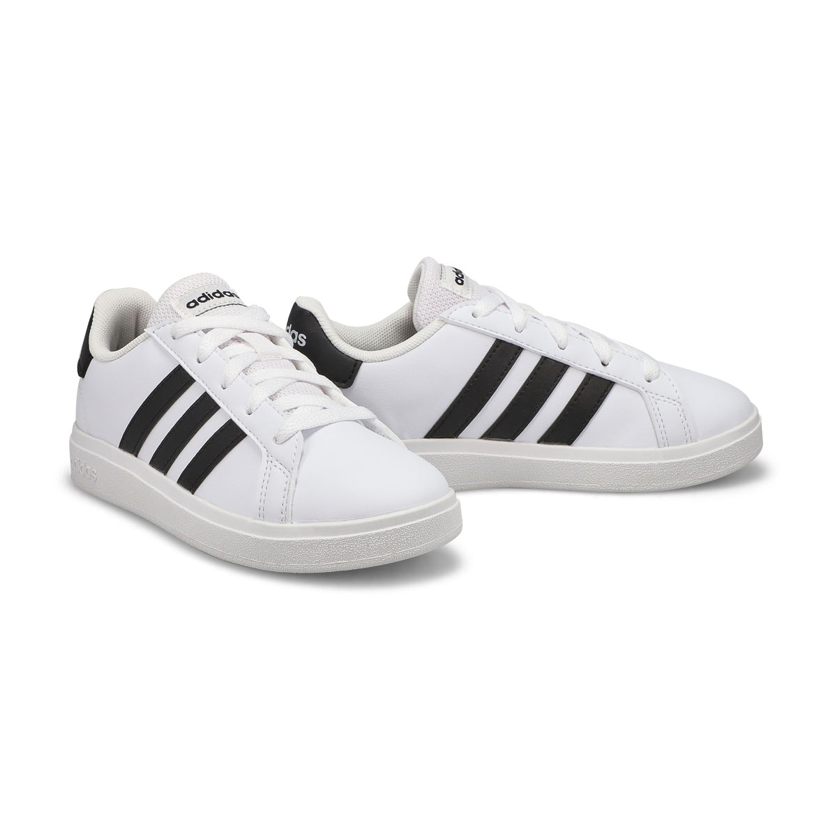 adidas Kids' Grand Court 2.0 K Sneaker - Whit | SoftMoc.com