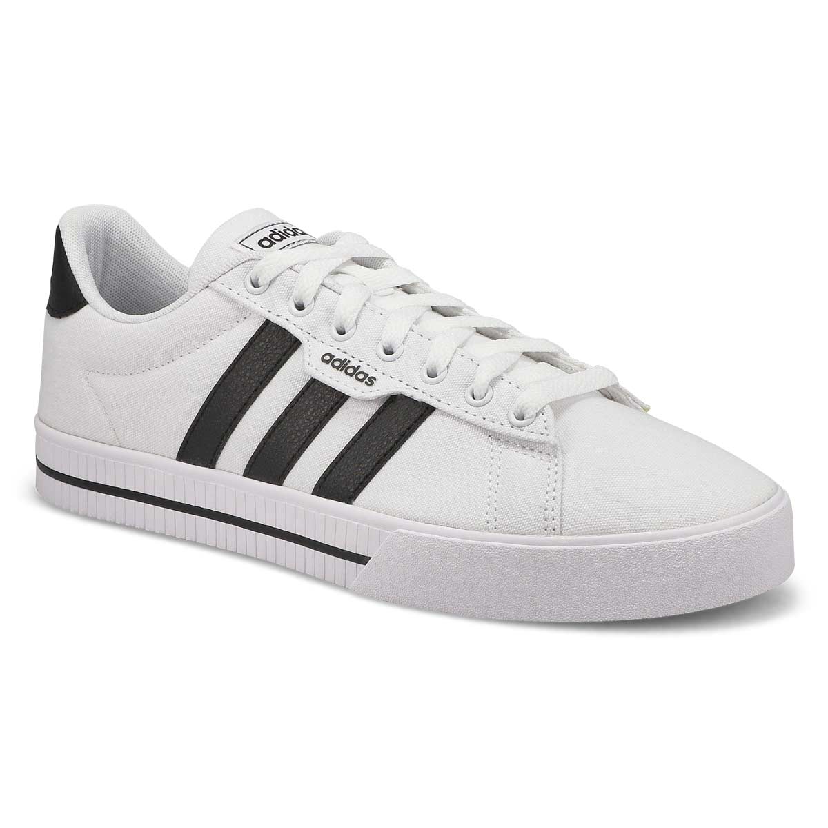 adidas Men's Daily 3.0 Sneaker - White/Black | SoftMoc.com