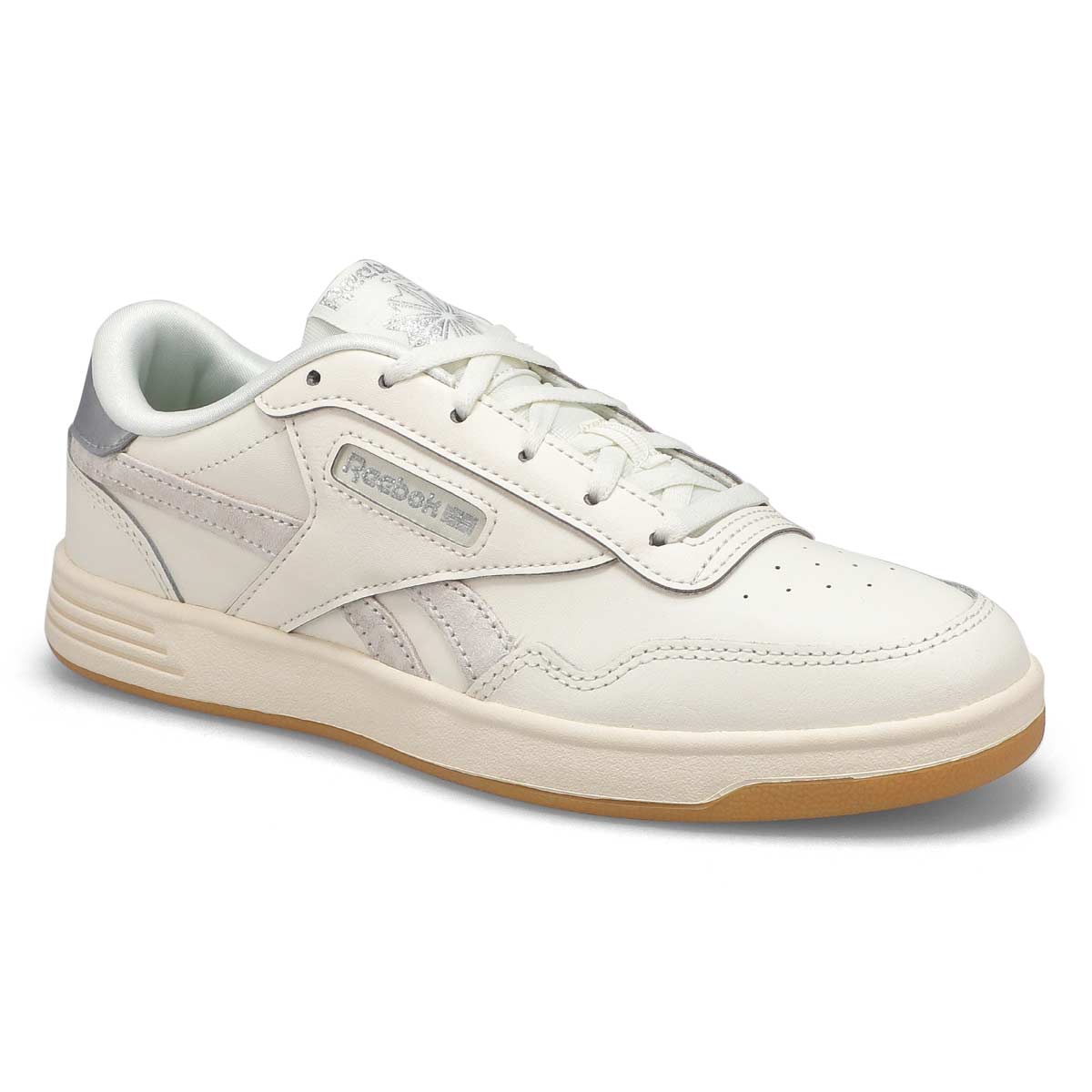 Reebok Women's Club Memt Sneaker - White/ Sil | SoftMoc.com