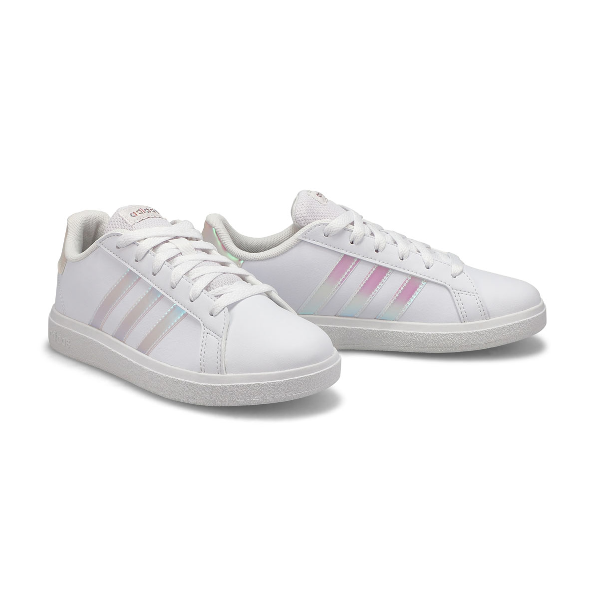 Girl's Grand Court 2.0 K Sneaker - White/Pink