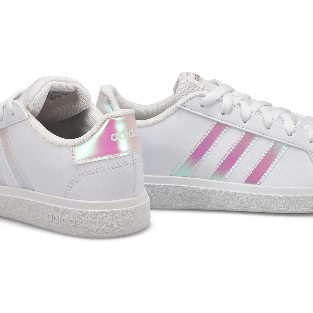 Girl's Grand Court 2.0 K Sneaker - White/Pink