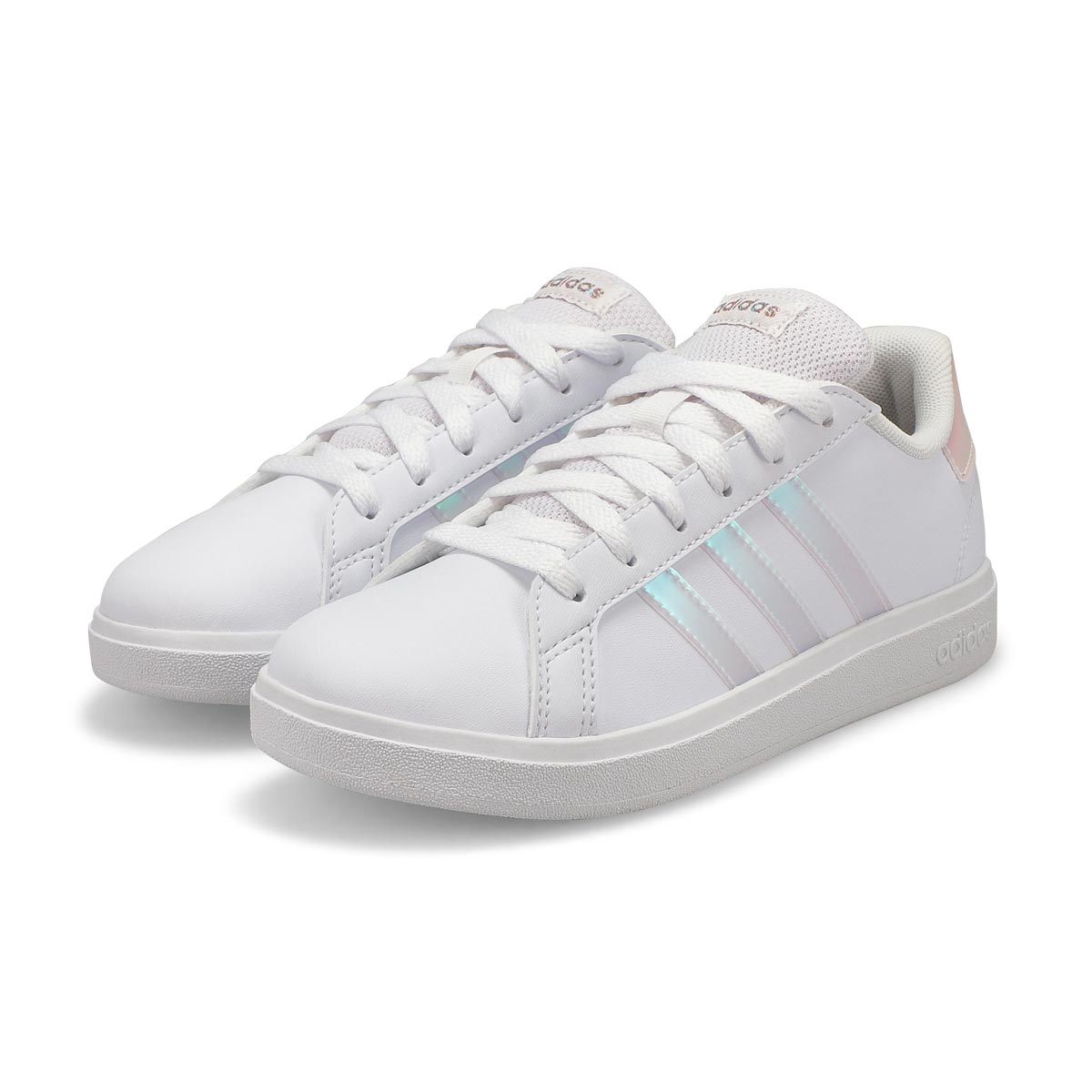 Girl's Grand Court 2.0 K Sneaker - White/Pink