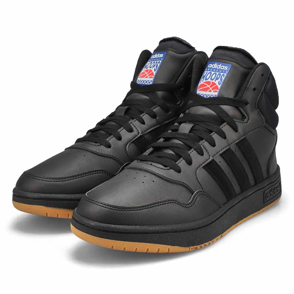 Men's Hoops 3.0 Mid Lace Up Sneaker - Black/Black