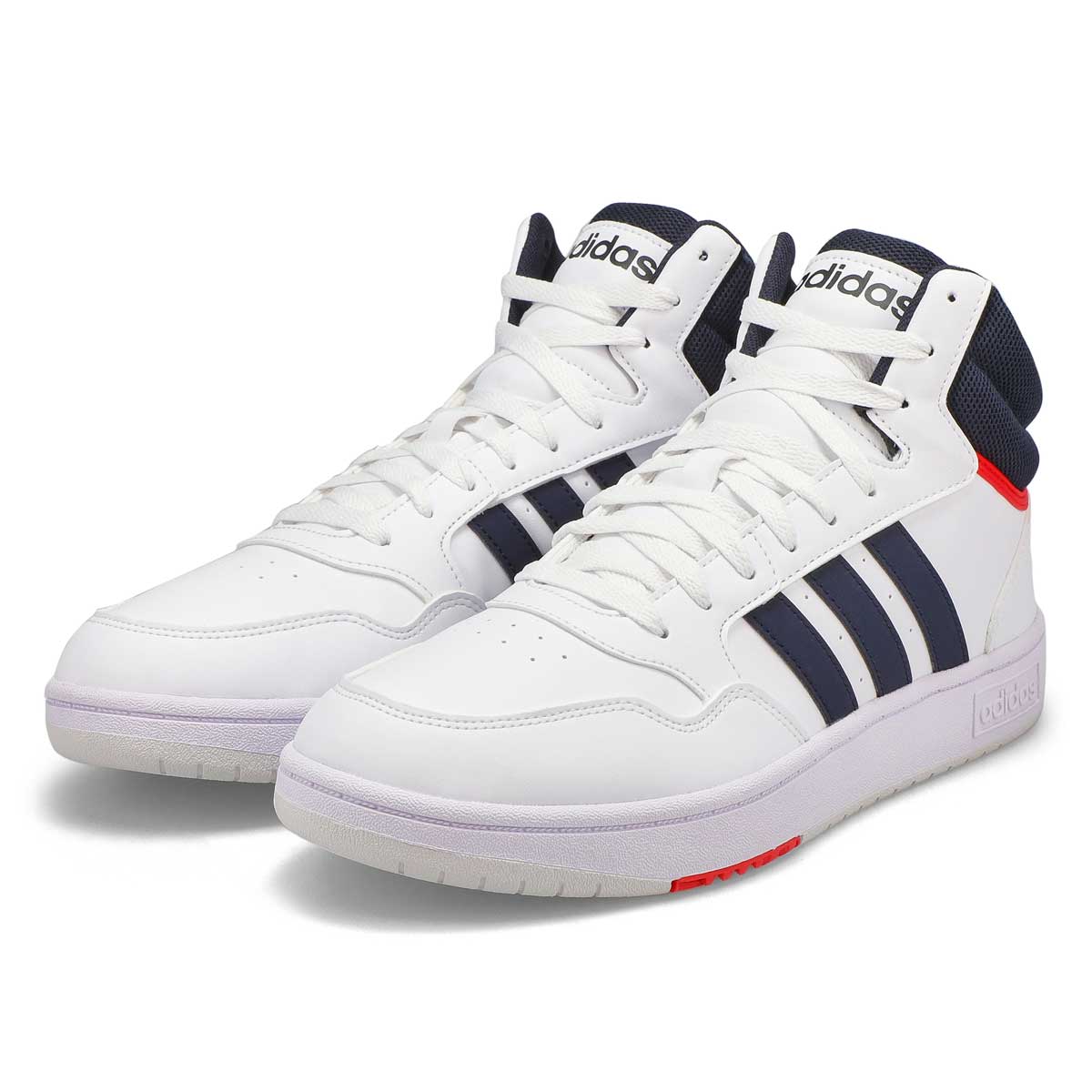 adidas Men's Hoops 3.0 Mid Lace Up Sneaker - | SoftMoc.com