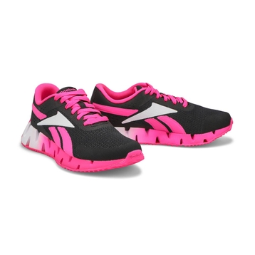 Girls' Zig Dynamica 2.0 Sneaker - Black/Pink/White