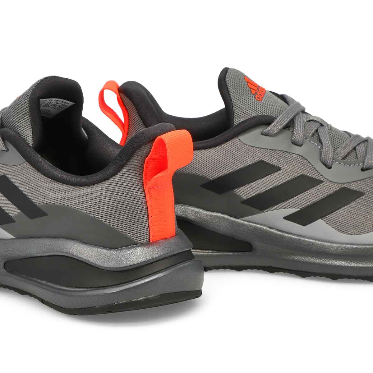 adidas Boys' FortaRun J Sneaker - Grey /Black | SoftMoc.com