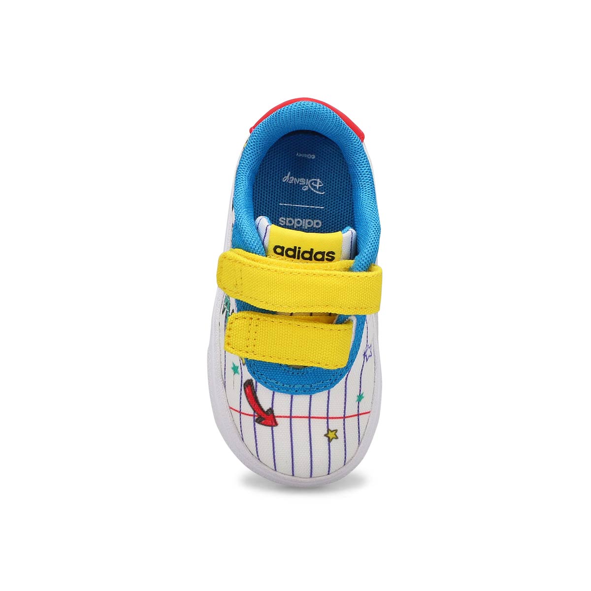 Infants' Vulc Raid3R Mickey CF I Sneaker - White/Yellow/Blue