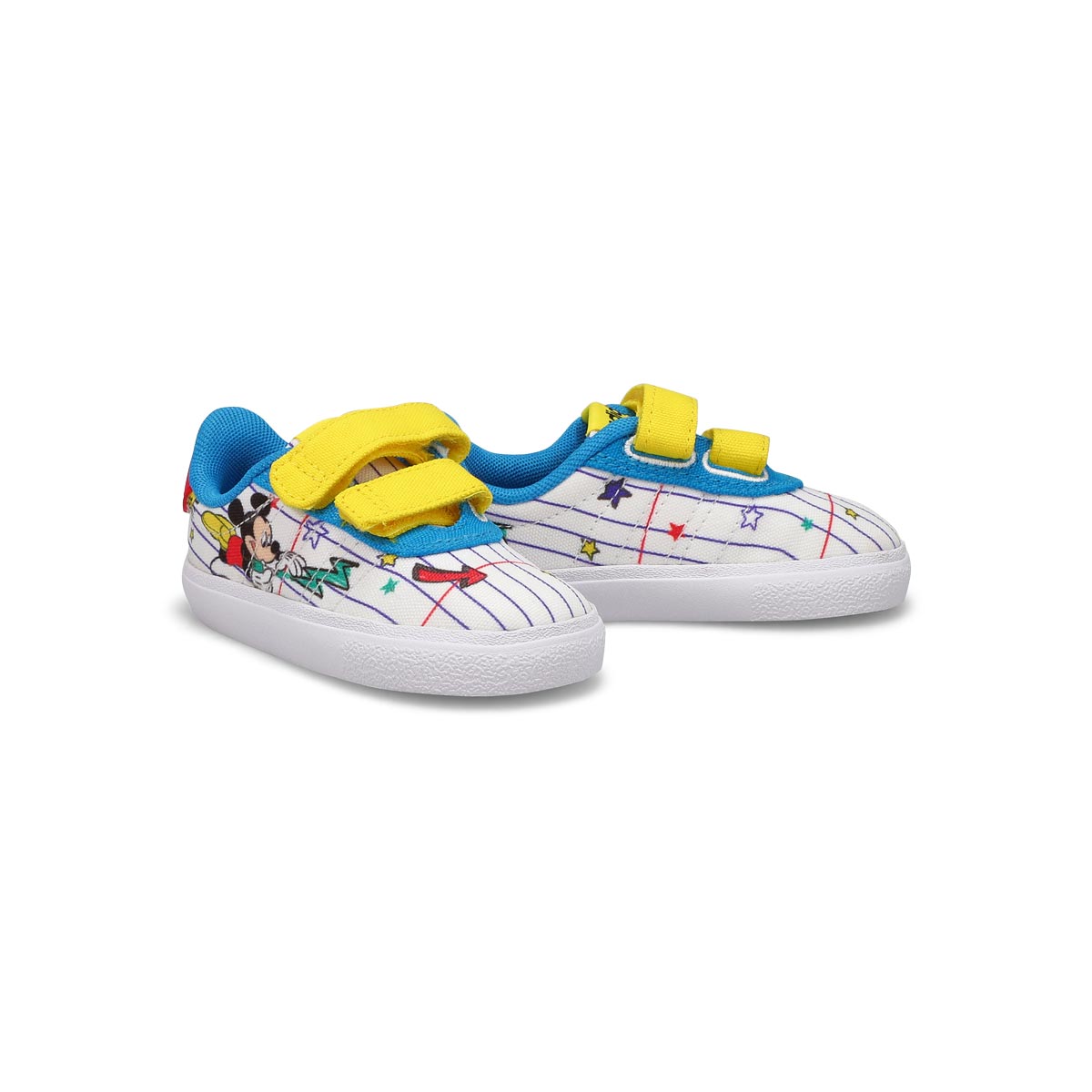 Infants' Vulc Raid3R Mickey CF I Sneaker - White/Yellow/Blue