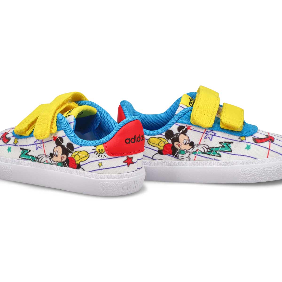 Infants' Vulc Raid3R Mickey CF I Sneaker - White/Yellow/Blue