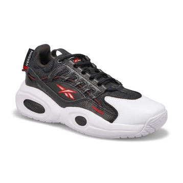 Boys' Solution Mid Sneaker - Black/White/Red