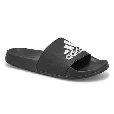 Lds Adilette Shower Slide Sandal - Black/White