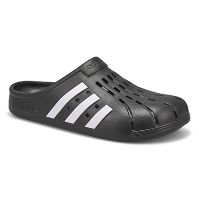 Mns Adilette Clog Slip On Shoe - Black/White