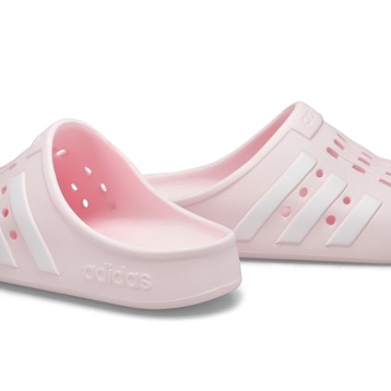 Women's Adilette Clog Slip On Shoe - Pink/White