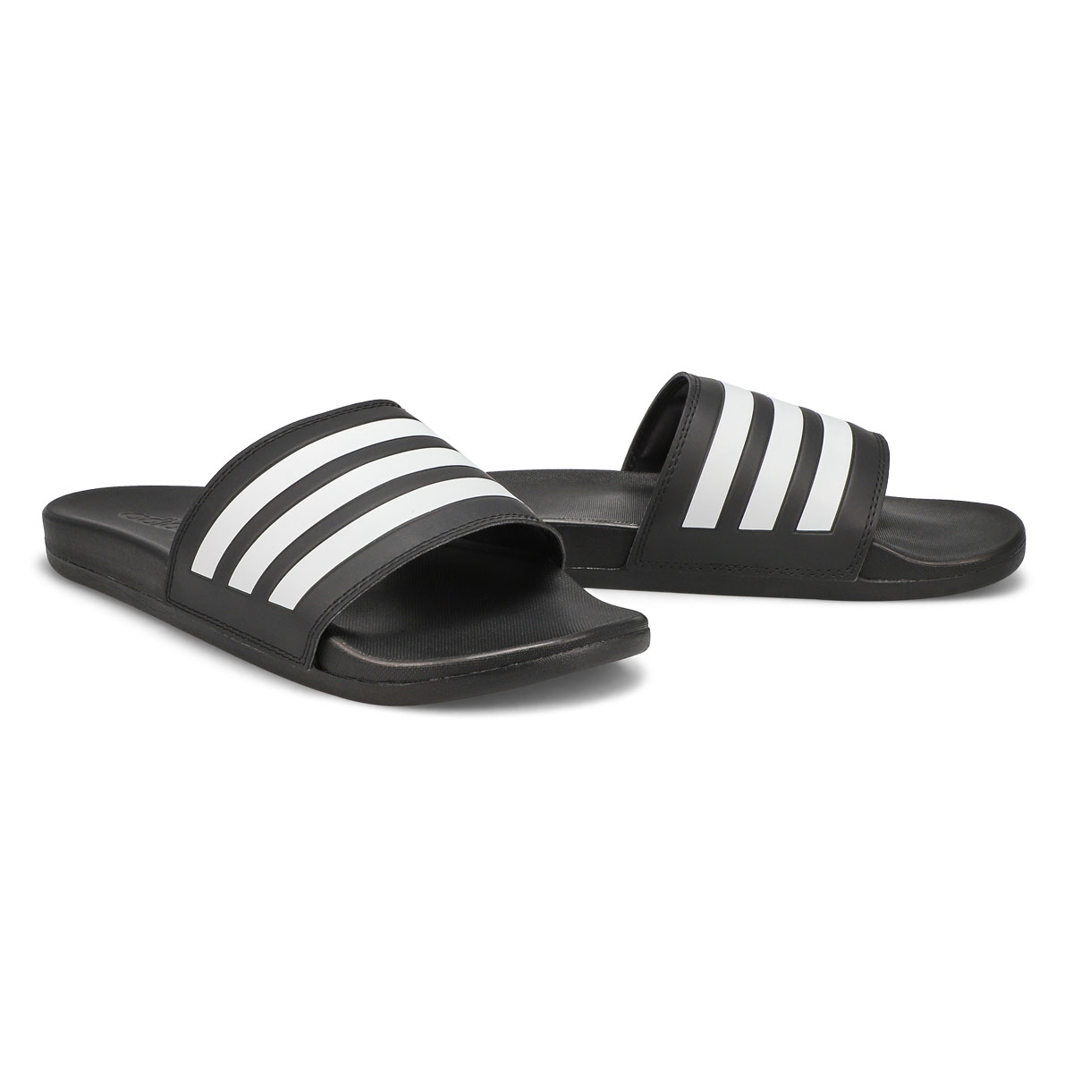 Mens' Adilette Comfort Sandal - Black/White