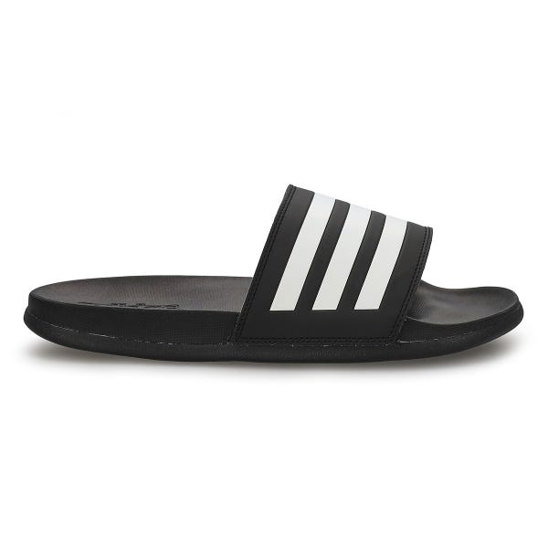 Mens' Adilette Comfort Sandal - Black/White