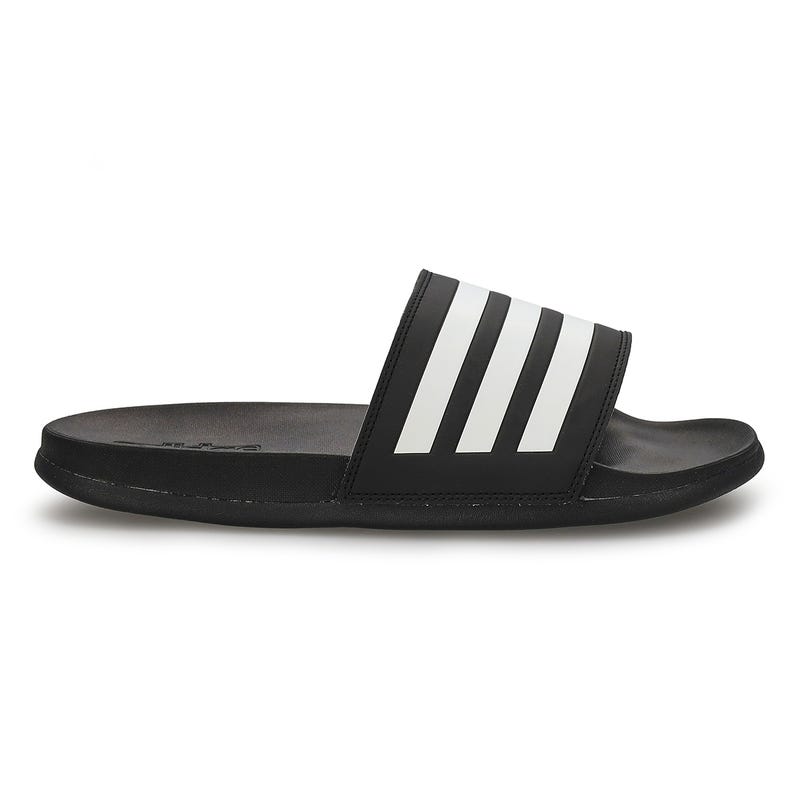 Mens' Adilette Comfort Sandal - Black/White