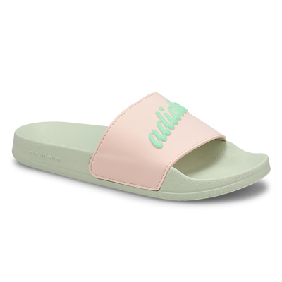 Lds Adilette Shower Slide Sandal - Quartz/Mint