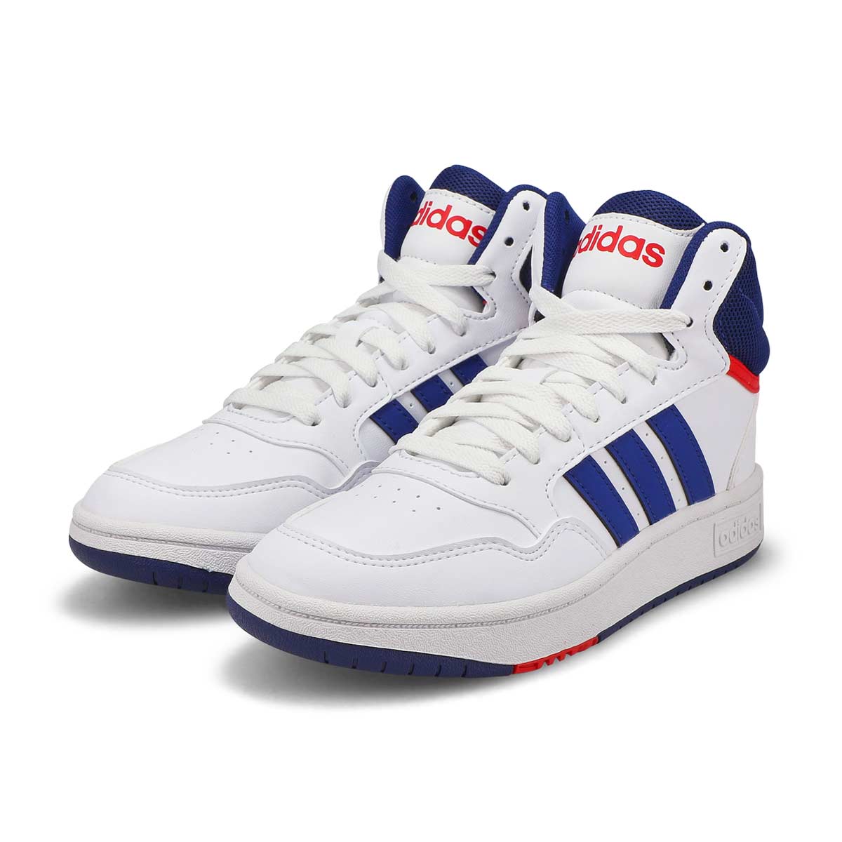 Kids' Hoops 3.0  Mid Sneaker - White/Blue/Red