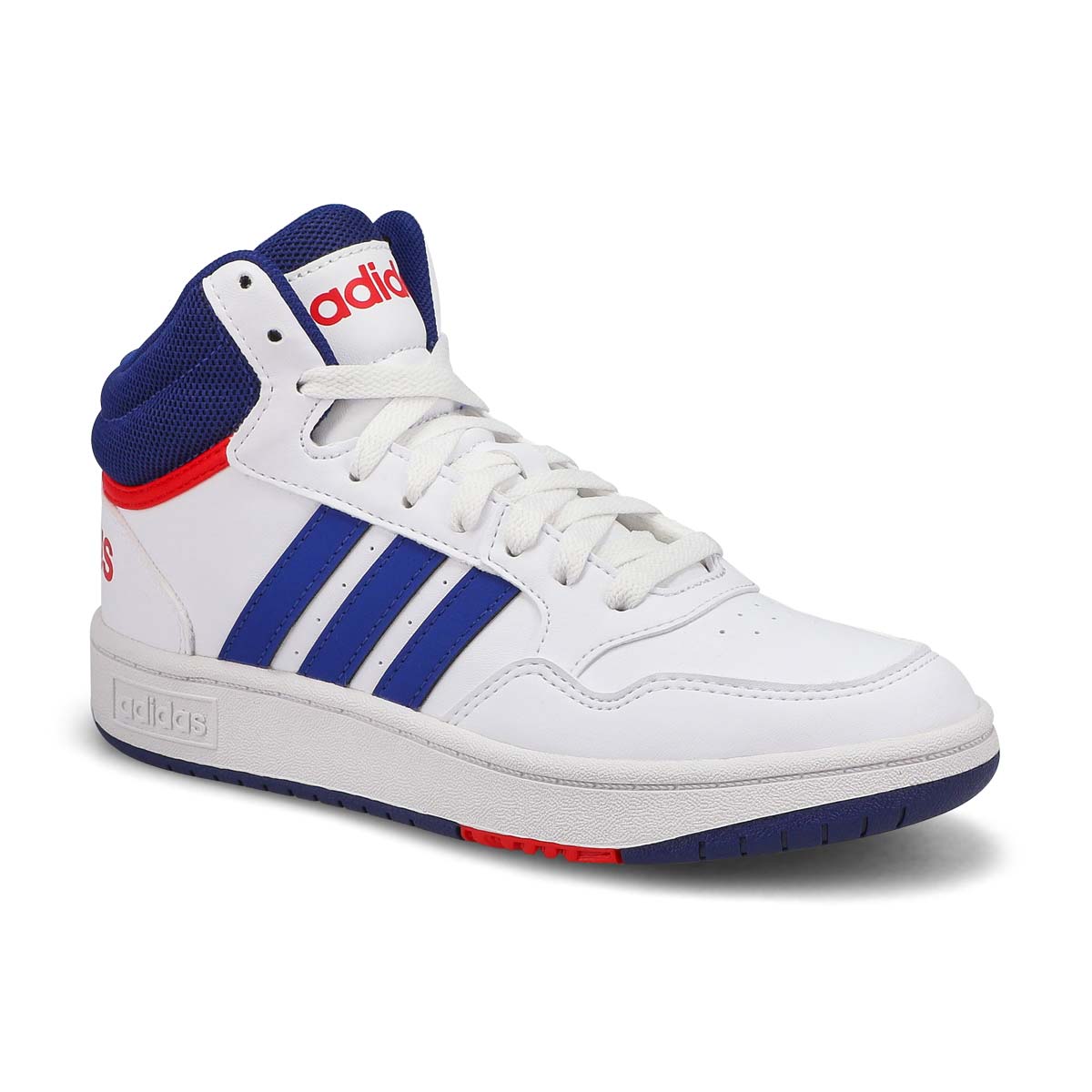 Kids' Hoops 3.0  Mid Sneaker - White/Blue/Red