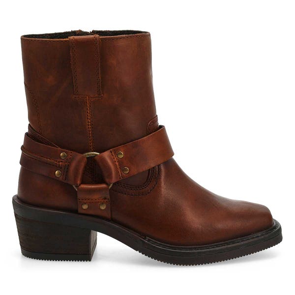 Women's  Hailee Leather Ankle Boot - Krazzy Horse Tan