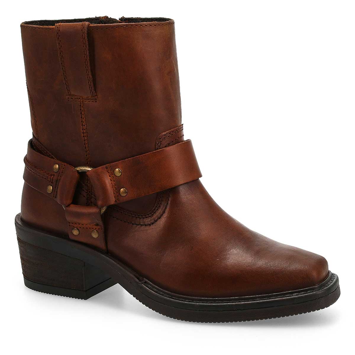 Women's  Hailee Leather Ankle Boot - Krazzy Horse