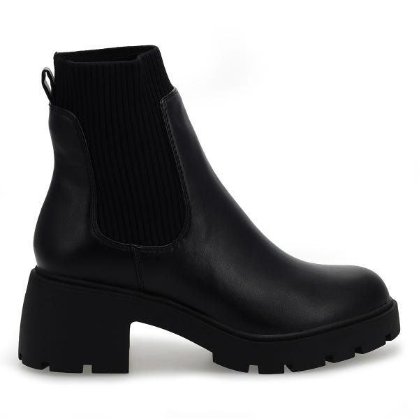 Women's Halona Leather Ankle Boot - Black
