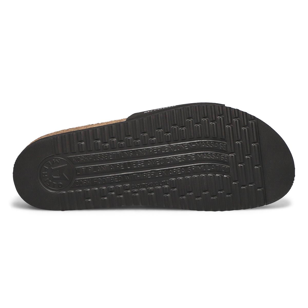 Women's Hanik Cork Footbed Slide Sandal - Black