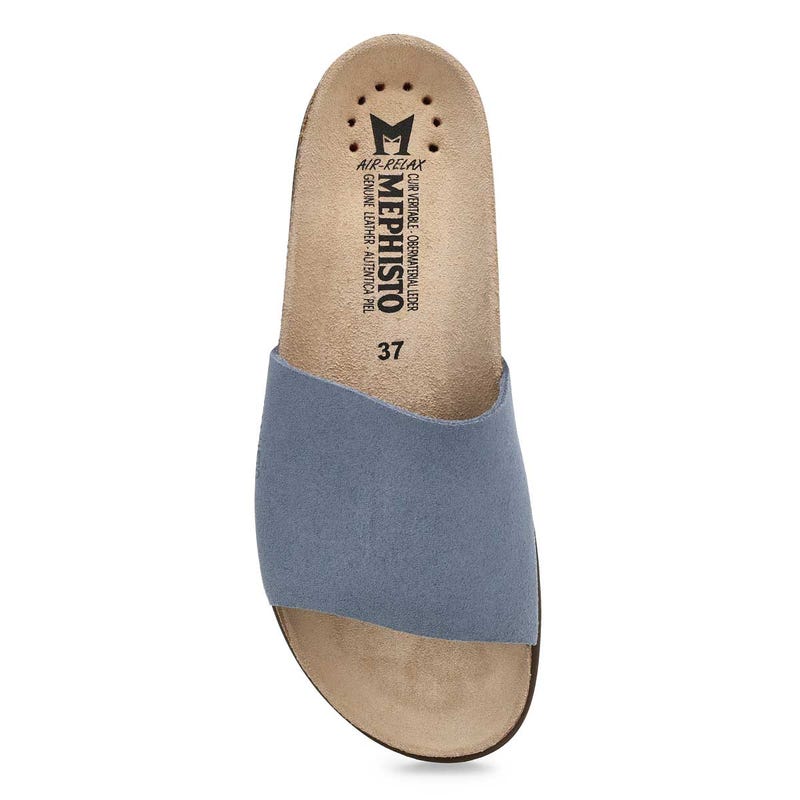 Women's Hanik Cork Footbed Slide Sandal - Sea Blue