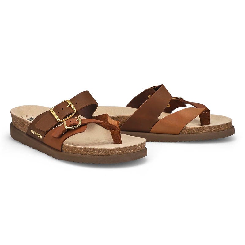 Women's Happy Cork Footbed 2-Strap Sandal - Camel