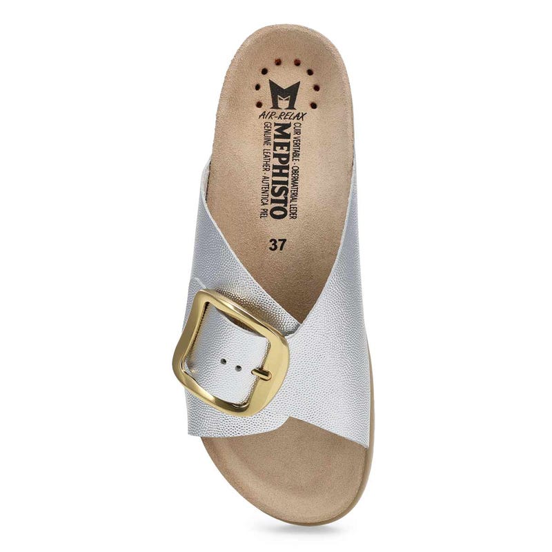 Women's Hariana Footbed Slide Sandal - Silver