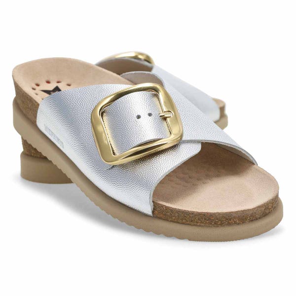 Women's Hariana Footbed Slide Sandal - Silver