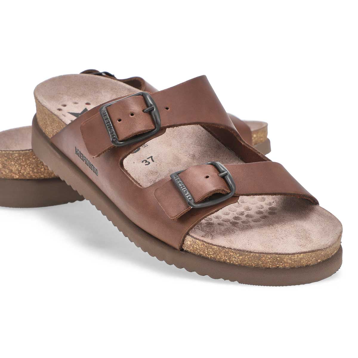 Women's Harmony Scratch Cork Footbed Sandal - Dark Brown