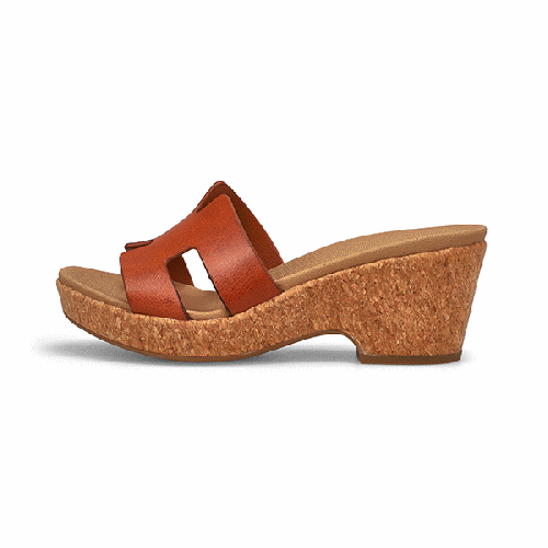 ★MAC MOC★ 3Color Minimal Gem Wedge Heel Sandals 3Cm SoftMoc Women's Harper Wedge Sandal - Cognac | SoftMoc.com