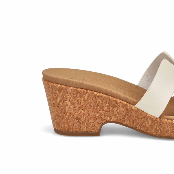 Sandale compensée HARPER, crème, femmes