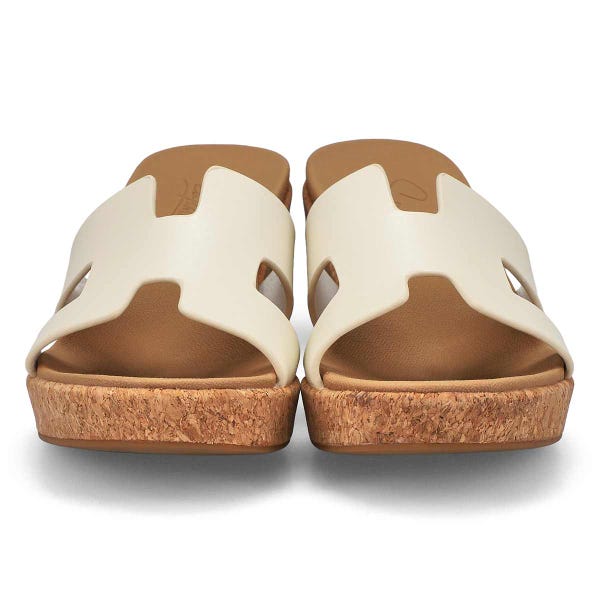 Sandale compensée HARPER, crème, femmes