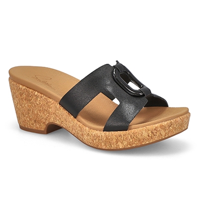 Lds Harper 2 Wedge Sandal - Black