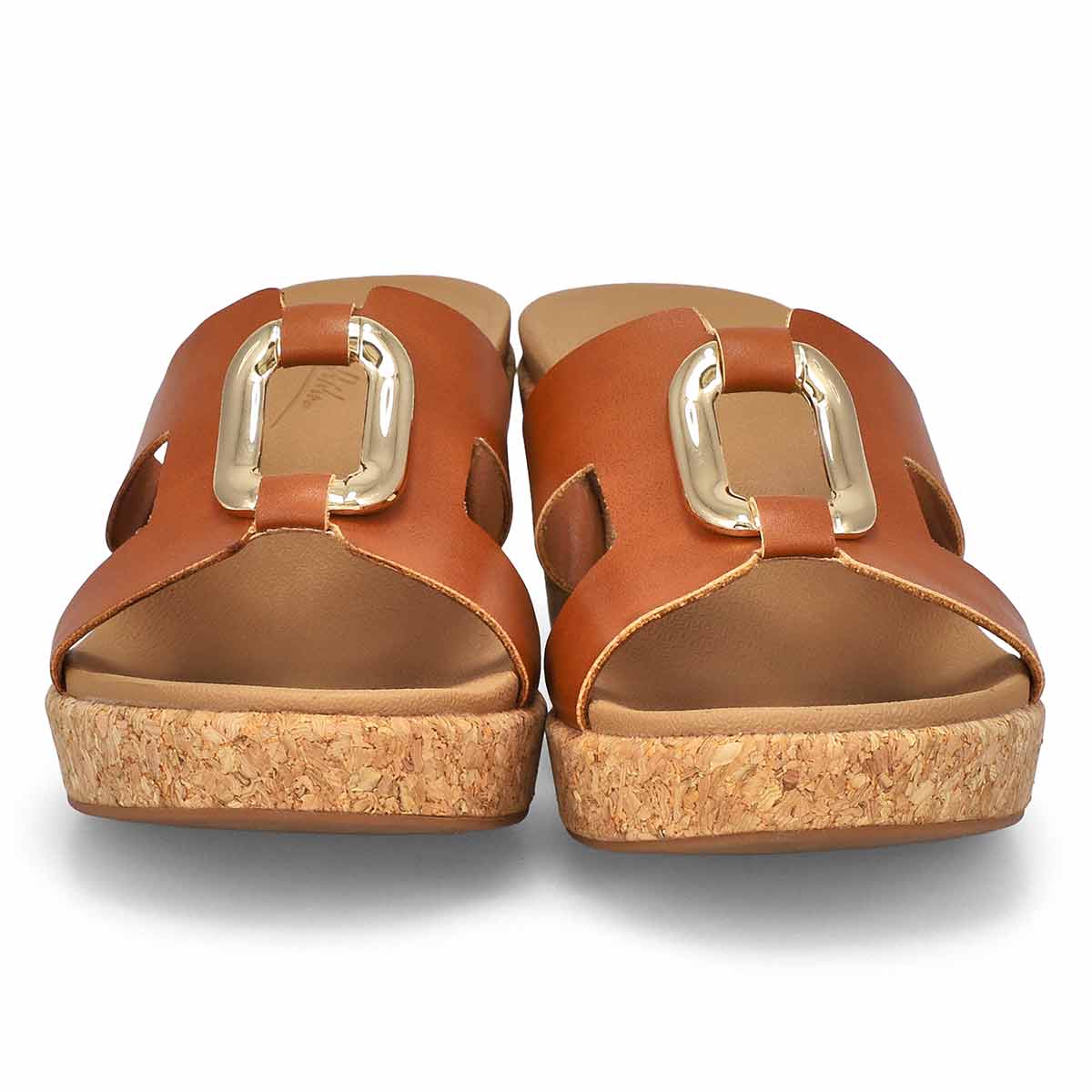 Sandale compensée HARPER 2, cognac, femmes
