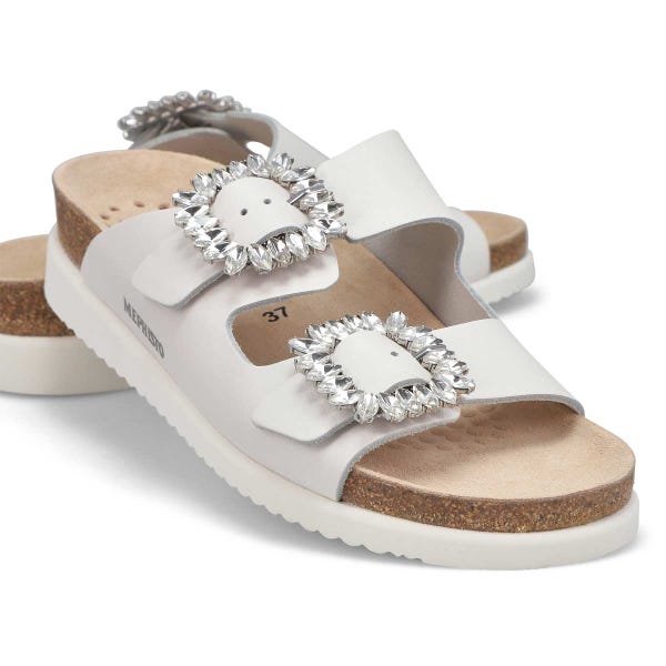 Women's Hazina Cork Footbed 2 Strap Sandal - White