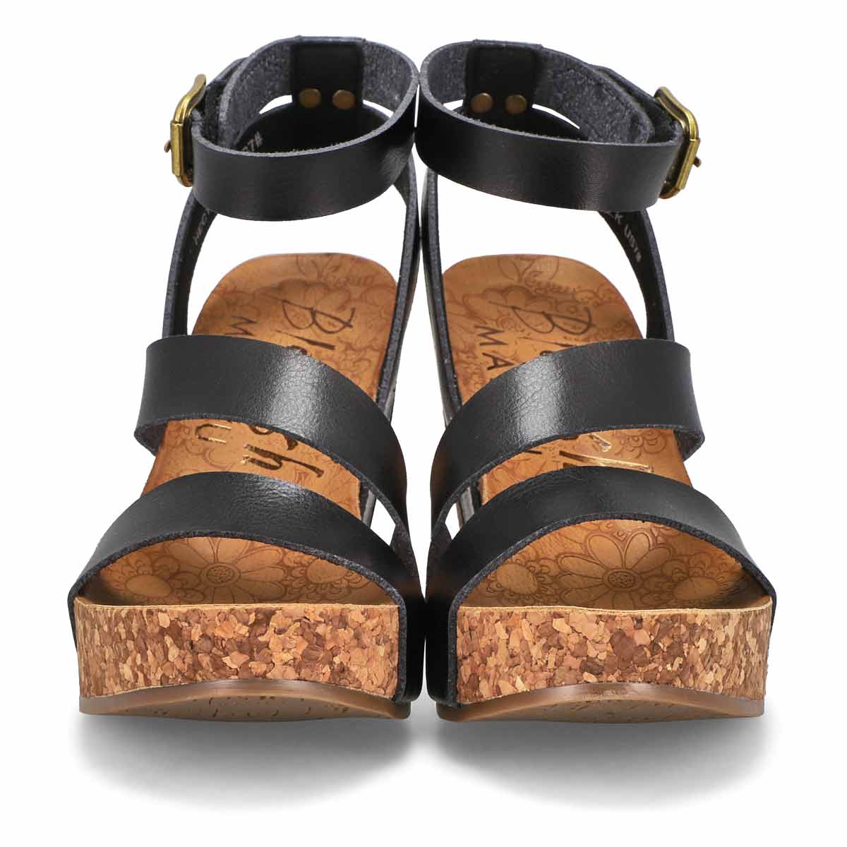 Women's Hecta Casual Wedge Sandal - Black